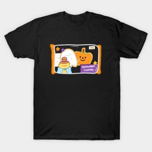 Kawaii Halloween packaging dessert ghost & pumpkin cookies snack T-Shirt